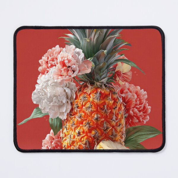 Item preview, Pineapple Tropical Fruits and Flowers designed and sold by Grafititee.