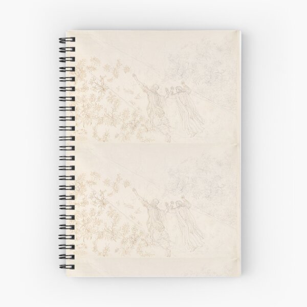 Item preview, Two Robed Figures Ascending Among Flowers designed and sold by artofuniverse.