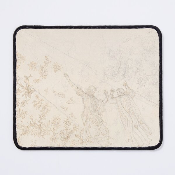 Item preview, Two Robed Figures Ascending Among Flowers designed and sold by artofuniverse.