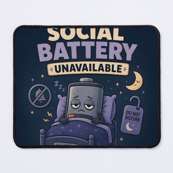 Item preview, Social Battery Unavailable designed and sold by Day Dreamer.