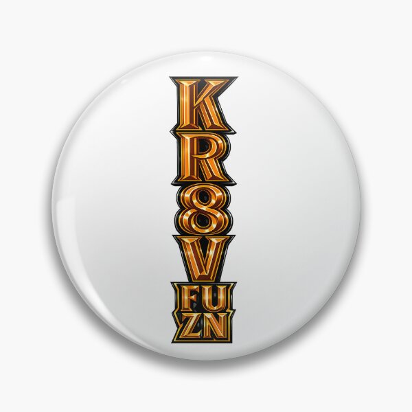 Item preview, KR8V FUZN Orange & Black 3D Streetwear Typography designed and sold by Kr8vFuzn.