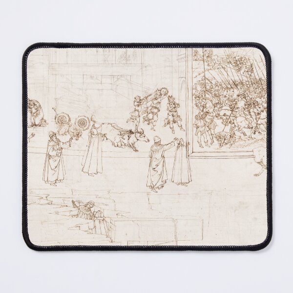 Item preview, Renaissance Ink Study of Battle and Procession designed and sold by artofuniverse.