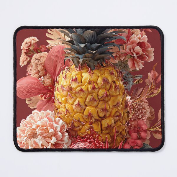 Item preview, Pineapple Tropical Fruits and Flowers designed and sold by Grafititee.