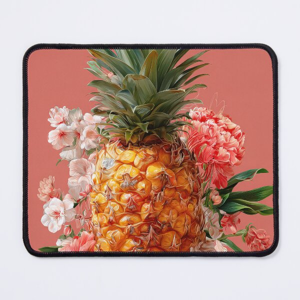 Item preview, Pineapple Tropical Fruits and Flowers designed and sold by Grafititee.