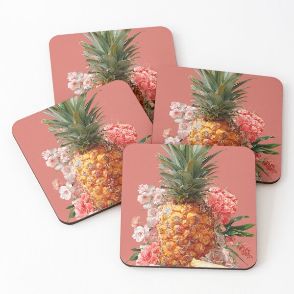Item preview, Pineapple Tropical Fruits and Flowers designed and sold by Grafititee.