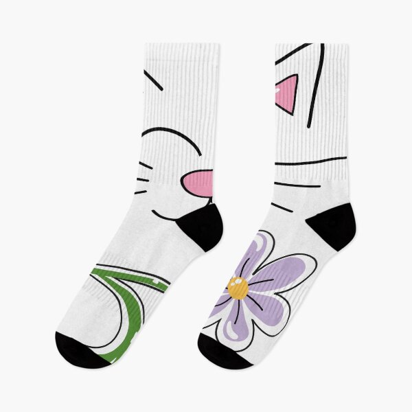 Item preview, Happiness. Smiling cat face and flower designed and sold by ZorianArt.