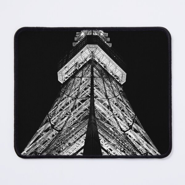 Item preview, Eiffel Tower Black and White | Paris Landmark | Fine Art Architecture Photography designed and sold by StyleForge Apparel.