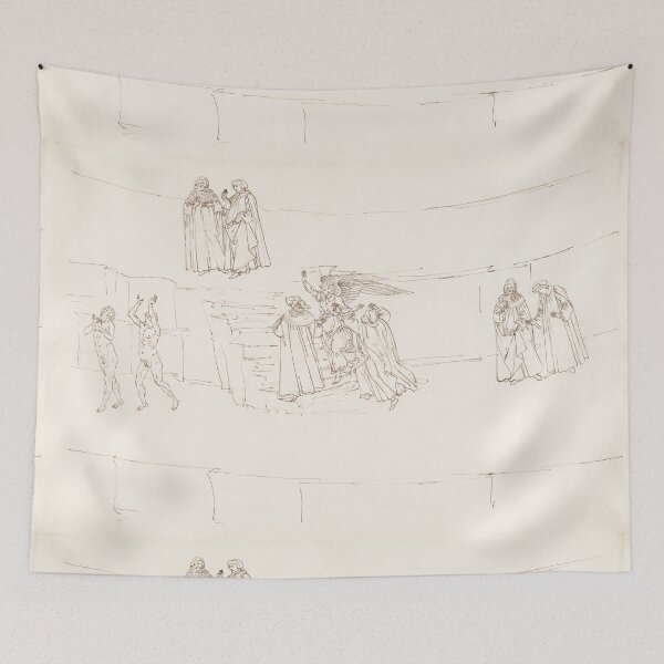 Item preview, Dante and Virgil Descending Through Purgatory designed and sold by artofuniverse.