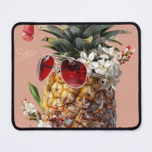 Item preview, Pineapple Tropical Fruits and Flowers designed and sold by Grafititee.