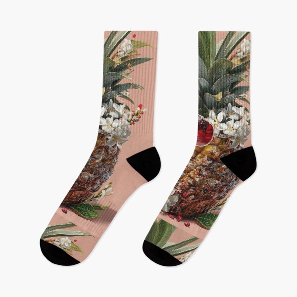 Item preview, Pineapple Tropical Fruits and Flowers designed and sold by Grafititee.