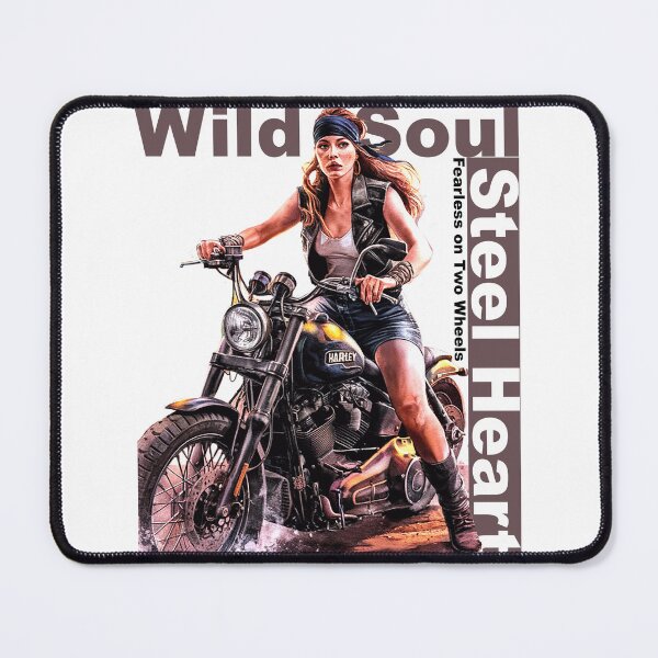 Item preview, Wild Soul-Steel Heart - Fearless on Two Wheels designed and sold by Concept-Hub.