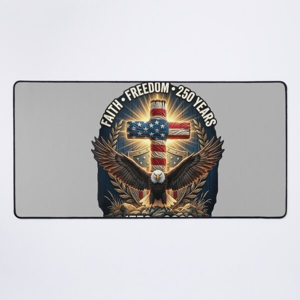 Item preview, Faith Freedom Tree Roots 250 Years Christian Patriotic Cross Tank Top designed and sold by GreggRoss.