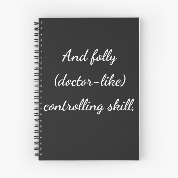 Item preview, “And folly (doctor-like) controlling skill,” - handwriting white designed and sold by ariksworld.