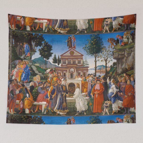 Item preview, Temptation of Christ Renaissance Fresco designed and sold by artofuniverse.