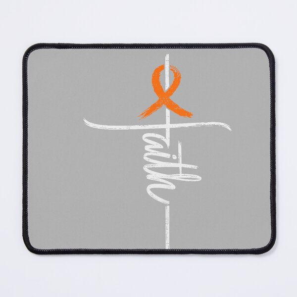 Item preview, Faith Leukemia Awareness Cross Christian Ribbon Orange designed and sold by GreggRoss.