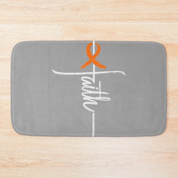 Item preview, Faith Leukemia Awareness Cross Christian Ribbon Orange designed and sold by GreggRoss.