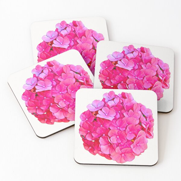 Item preview, Pink Hydrangea Flower Blossom Transparent Sticker Graphic designed and sold by BalkanBloom.