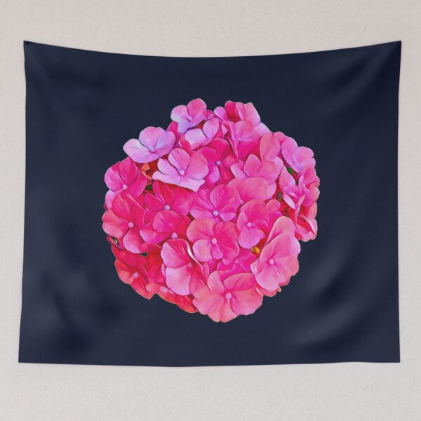 Item preview, Pink Hydrangea Flower Blossom Transparent Sticker Graphic designed and sold by BalkanBloom.