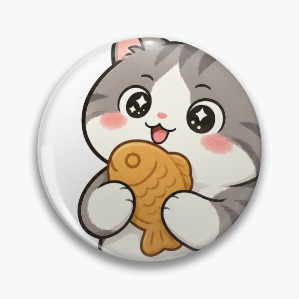 Item preview, Foodie Gray Tabby Cat designed and sold by ArtPrintPov.