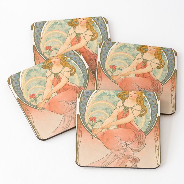 Item preview, Art Nouveau Poster by  Alfonso Mucha  1898  - The Arts designed and sold by LuluLeb.