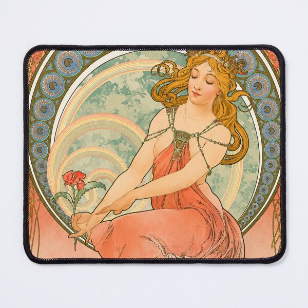 Item preview, Art Nouveau Poster by Alfonso Mucha 1898 - The Arts designed and sold by LuluLeb.