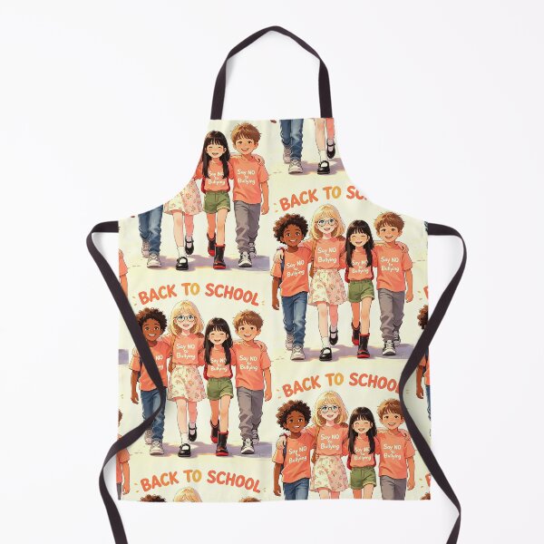 Item preview, Back to School — Say NO to Bullying — Four Diverse Friends Art designed and sold by Bondingbonding.