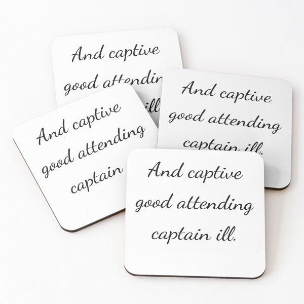 Item preview, “And captive good attending captain ill:” - handwriting black designed and sold by ariksworld.