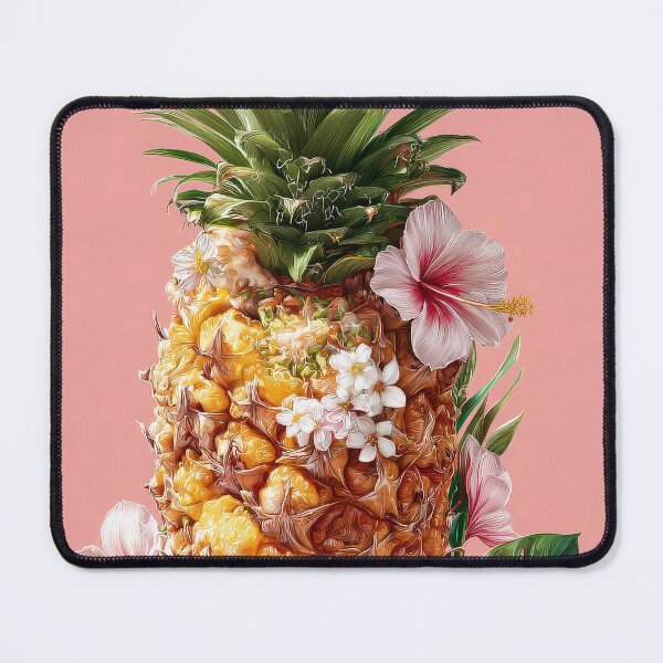 Item preview, Pineapple Tropical Fruits and Flowers designed and sold by Grafititee.