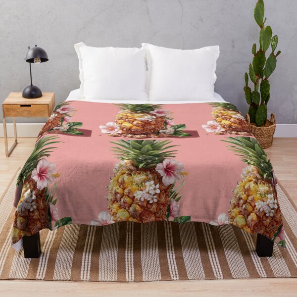 Item preview, Pineapple Tropical Fruits and Flowers designed and sold by Grafititee.