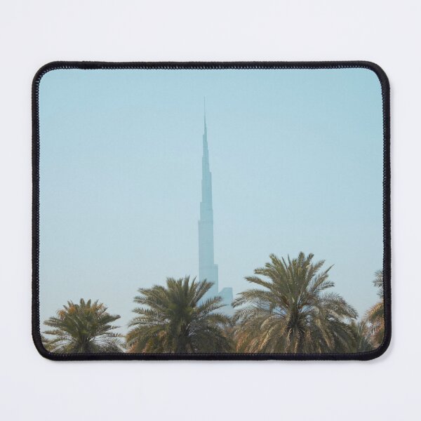 Item preview, Burj Khalifa Beyond the Palms | Dubai Skyline | Minimalist Travel Photography designed and sold by StyleForge Apparel.