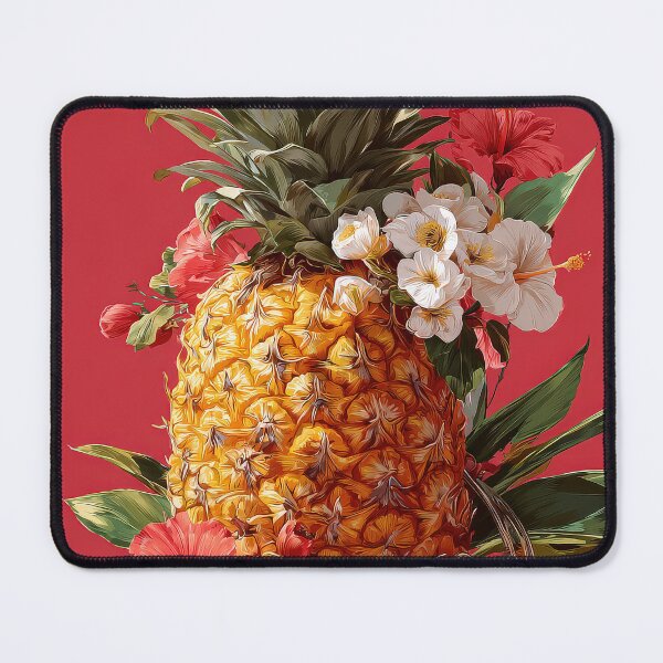Item preview, Pineapple Tropical Fruits and Flowers designed and sold by Grafititee.