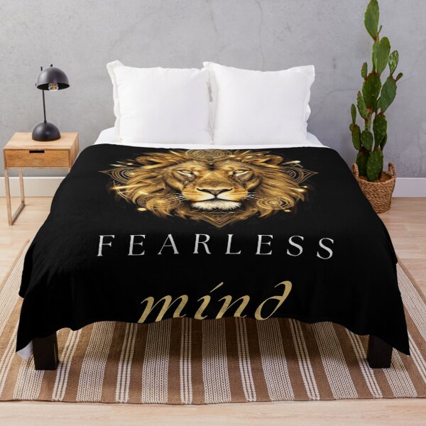 Item preview, Fearless Mind Lion Motivation Design designed and sold by Hayir Design.