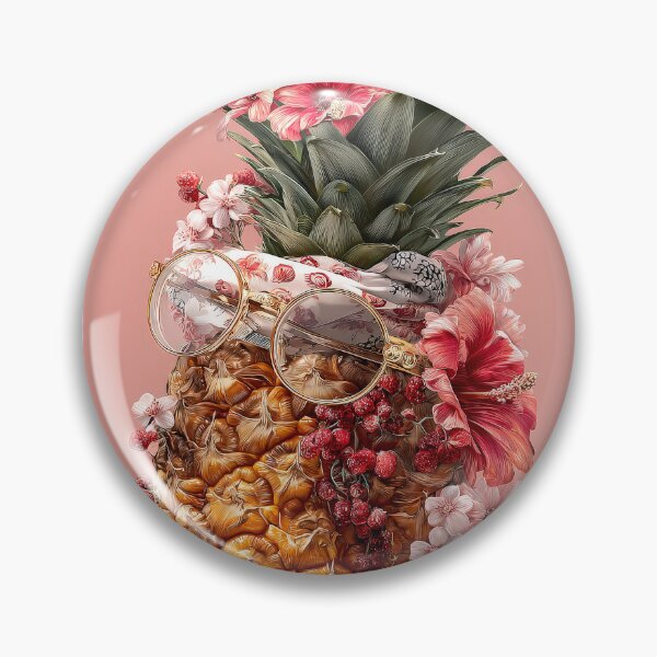 Item preview, Pineapple Tropical Fruits and Flowers designed and sold by Grafititee.