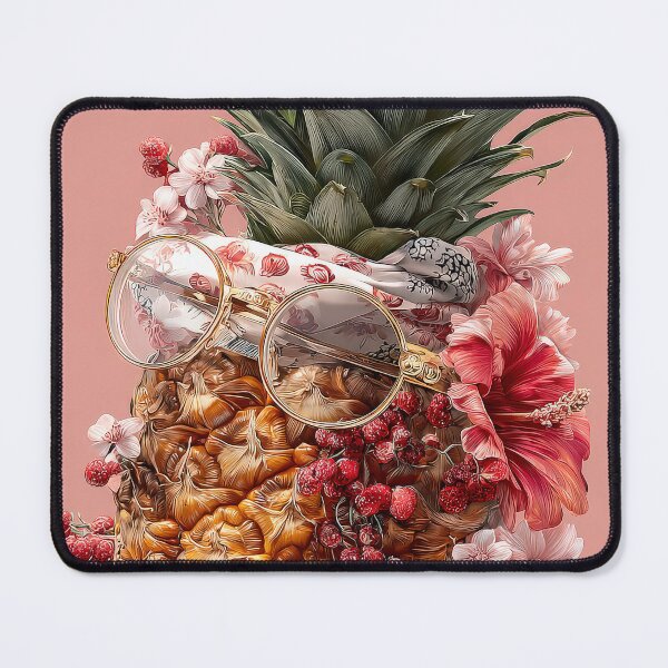 Item preview, Pineapple Tropical Fruits and Flowers designed and sold by Grafititee.