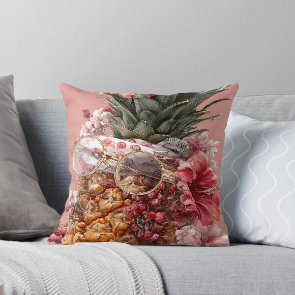 Item preview, Pineapple Tropical Fruits and Flowers designed and sold by Grafititee.