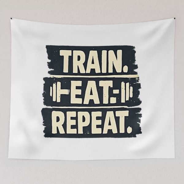 Item preview, Train Repeat t-shirt designed and sold by DealNest.