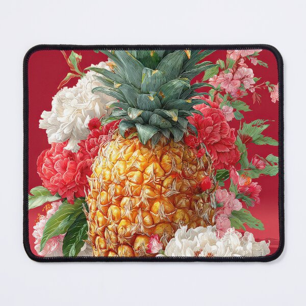 Item preview, Pineapple Tropical Fruits and Flowers designed and sold by Grafititee.