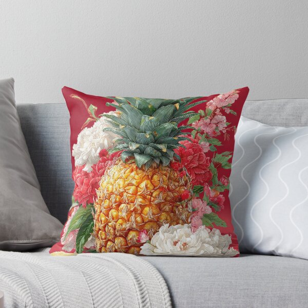 Item preview, Pineapple Tropical Fruits and Flowers designed and sold by Grafititee.