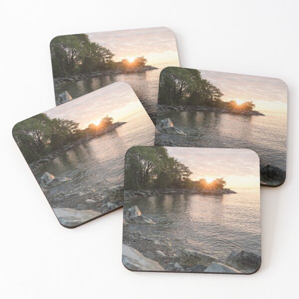 Item preview, Peaceful Sunrise on a Rocky Shoreline designed and sold by Georgia Mizuleva.