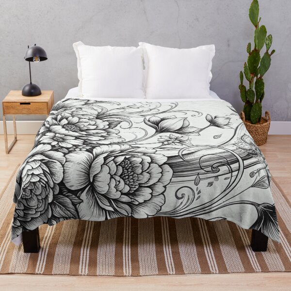Item preview, Intricate Ink Floral Filigree Art Print designed and sold by SassyArtistry.