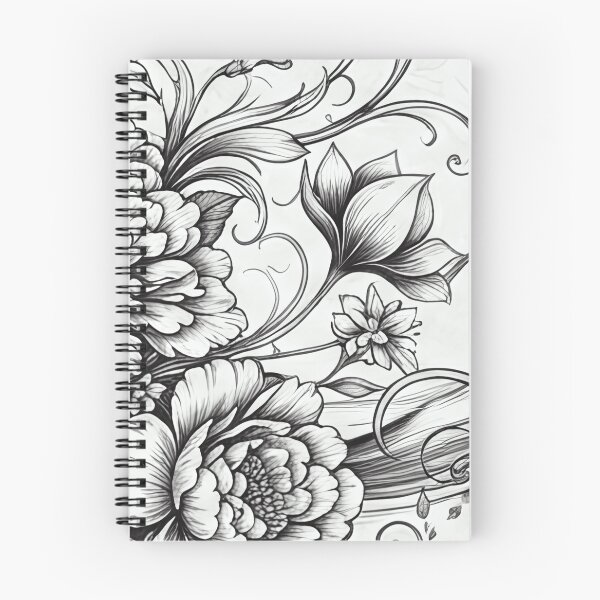 Item preview, Intricate Ink Floral Filigree Art Print designed and sold by SassyArtistry.