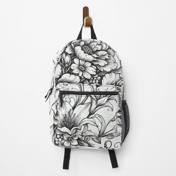 Item preview, Intricate Ink Floral Filigree Art Print designed and sold by SassyArtistry.