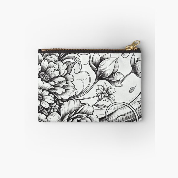 Item preview, Intricate Ink Floral Filigree Art Print designed and sold by SassyArtistry.