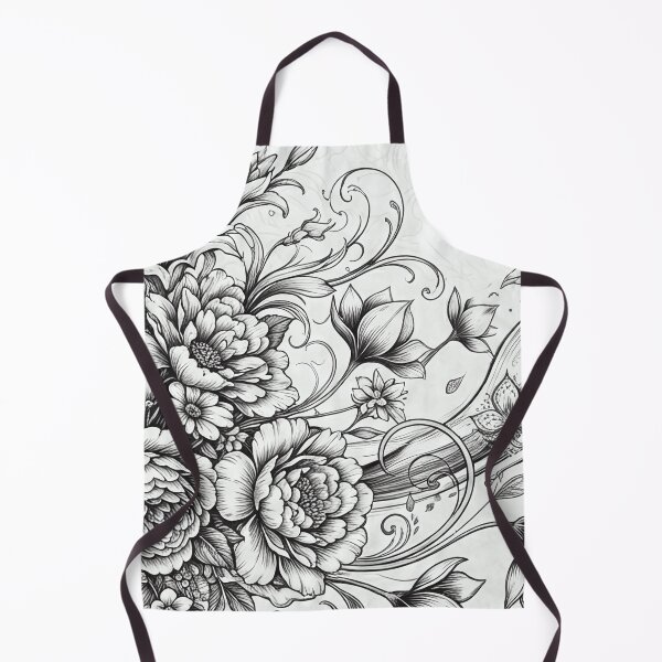 Item preview, Intricate Ink Floral Filigree Art Print designed and sold by SassyArtistry.