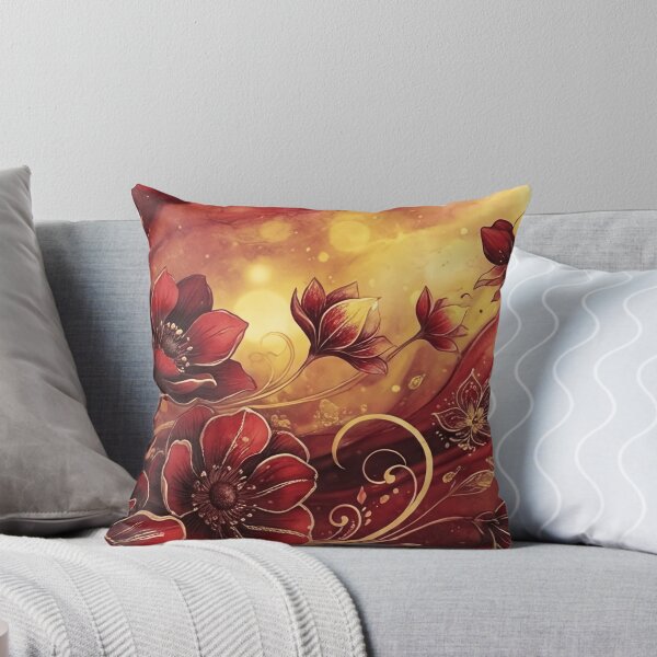 Item preview, Crimson And Gold Fantasy Orchid Art designed and sold by SassyArtistry.