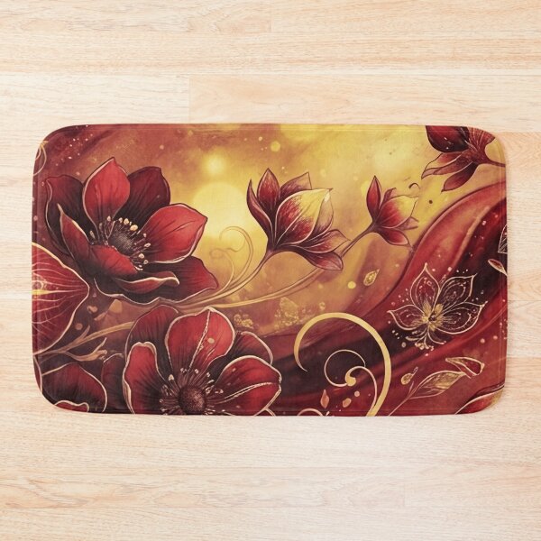 Item preview, Crimson And Gold Fantasy Orchid Art designed and sold by SassyArtistry.