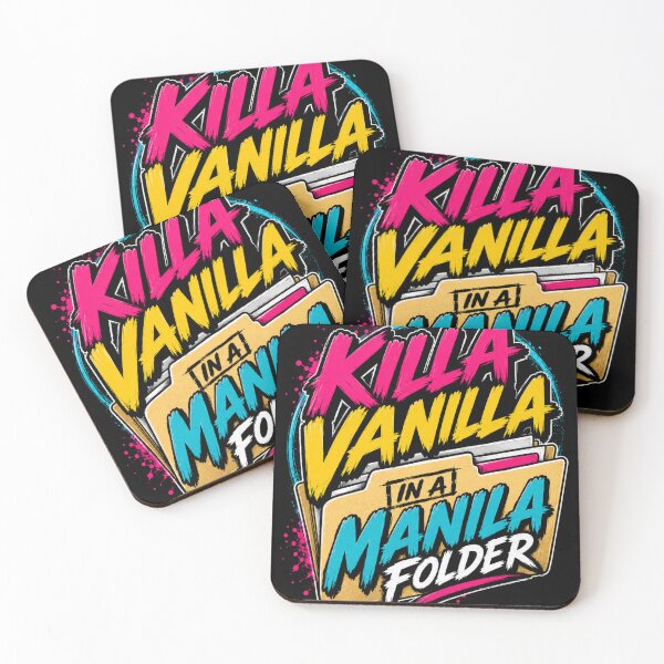 Item preview, Killa Vanilla in a Manila Folder | Funny Office Pun Graphic Tee designed and sold by EverclearDesign.