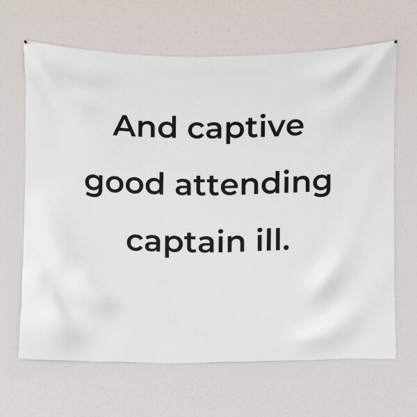 Item preview, “And captive good attending captain ill:” - print black designed and sold by ariksworld.