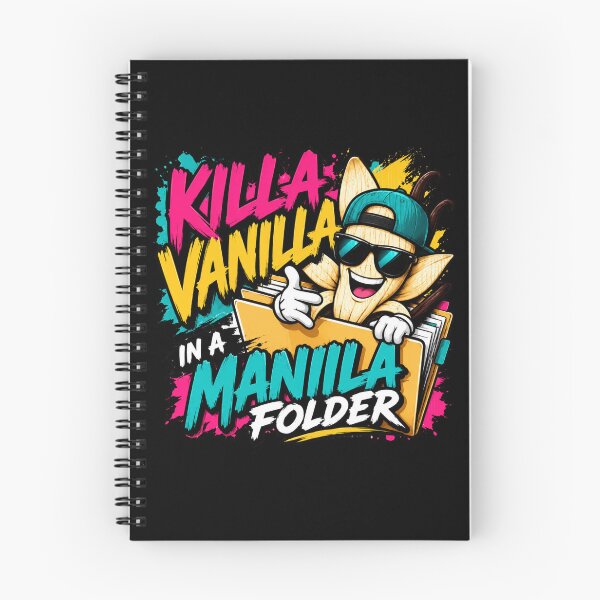 Item preview, Killa Vanilla in a Manila Folder | Funny Office Pun Graphic Tee designed and sold by EverclearDesign.