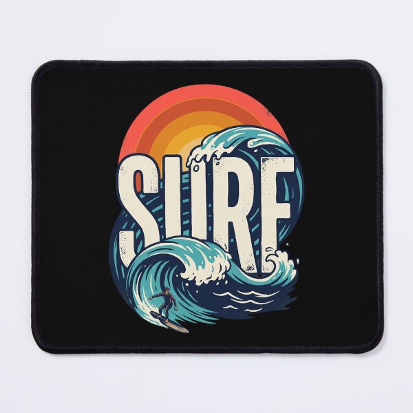 Item preview, Surf Vintage Retro Ocean Wave designed and sold by dudelinart.
